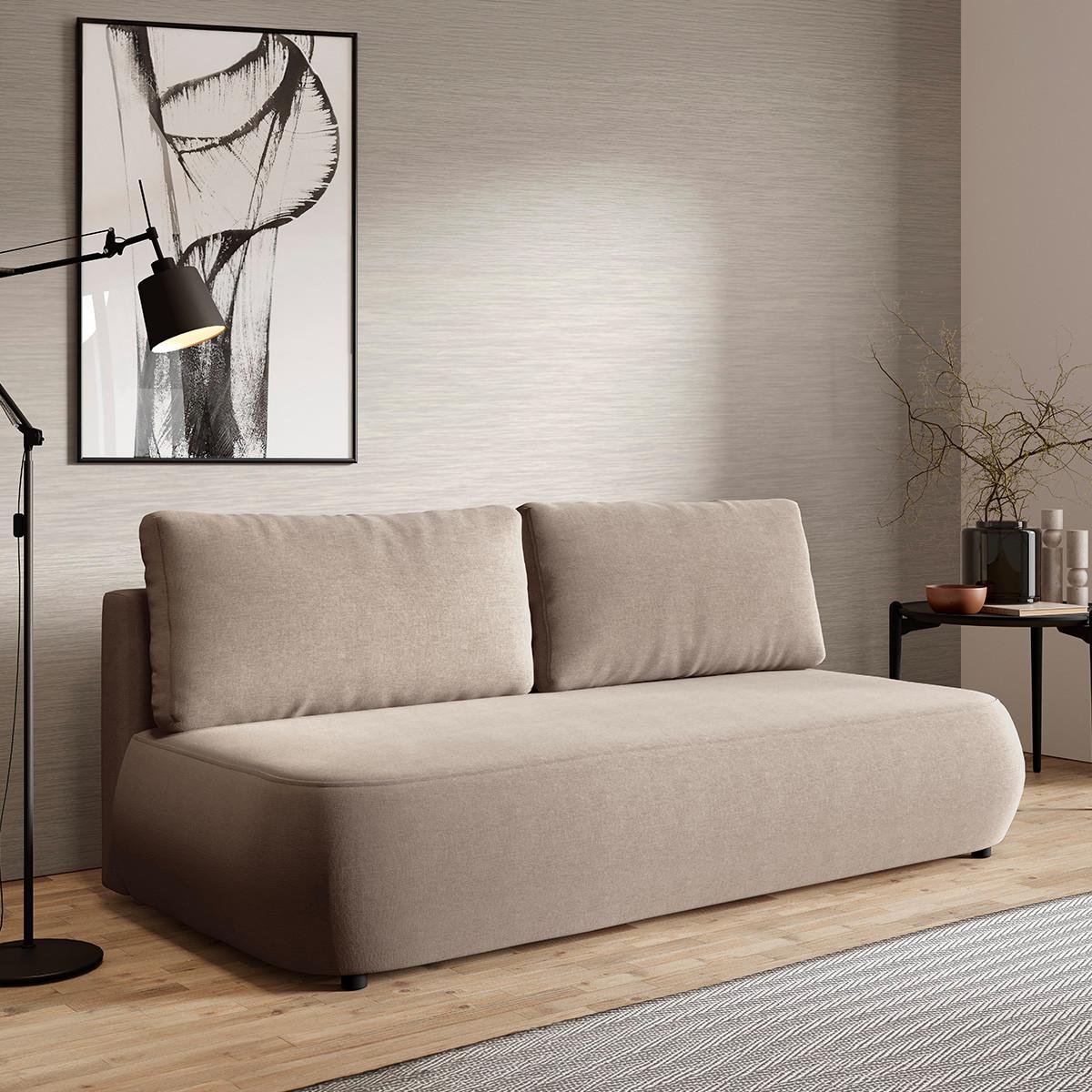 SOFA Antonio 3 Sitzplätze Beige - Beige, Holz (210/82/106cm) - Petits-meubles
