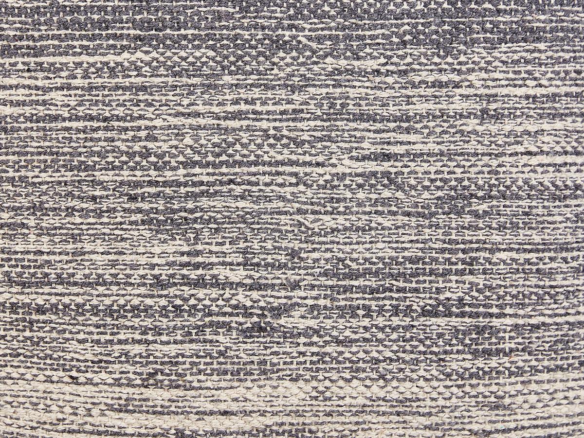 POUF Hellgrau Hirri - Beige/Hellgrau, Naturmaterialien (40/40/40cm) - Beliani