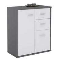 KOMMODE LOCARNO - Weiß/Grau, Holzwerkstoff (60/70/30cm) - CARO-Möbel