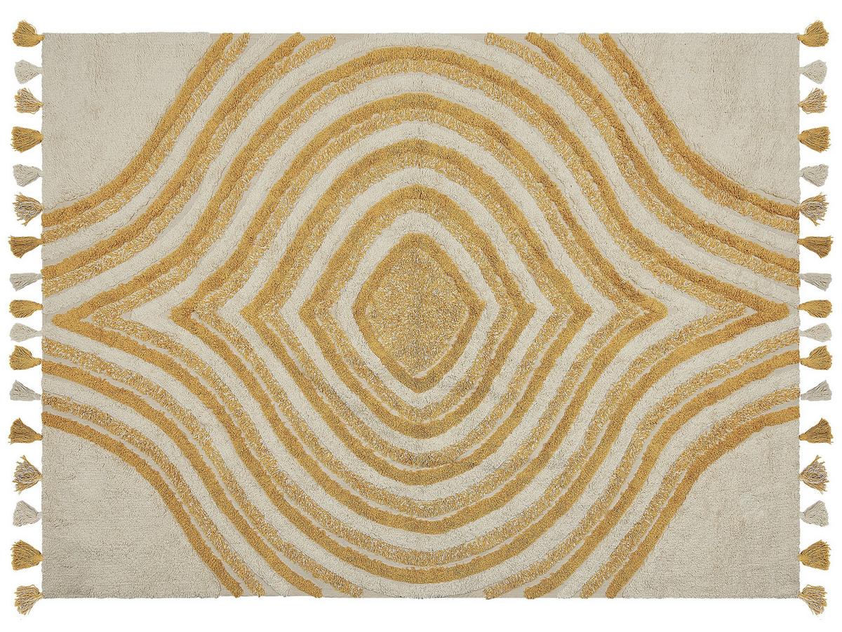 KURZFLOR-TEPPICH Bingol 230/160 cm - Beige, Textil (160/230cm) - Beliani