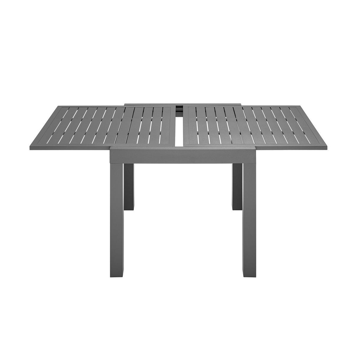 GARTENTISCH Laki grau 80x80x75 cm - Grau, Metall (80/80/75cm) - Juskys