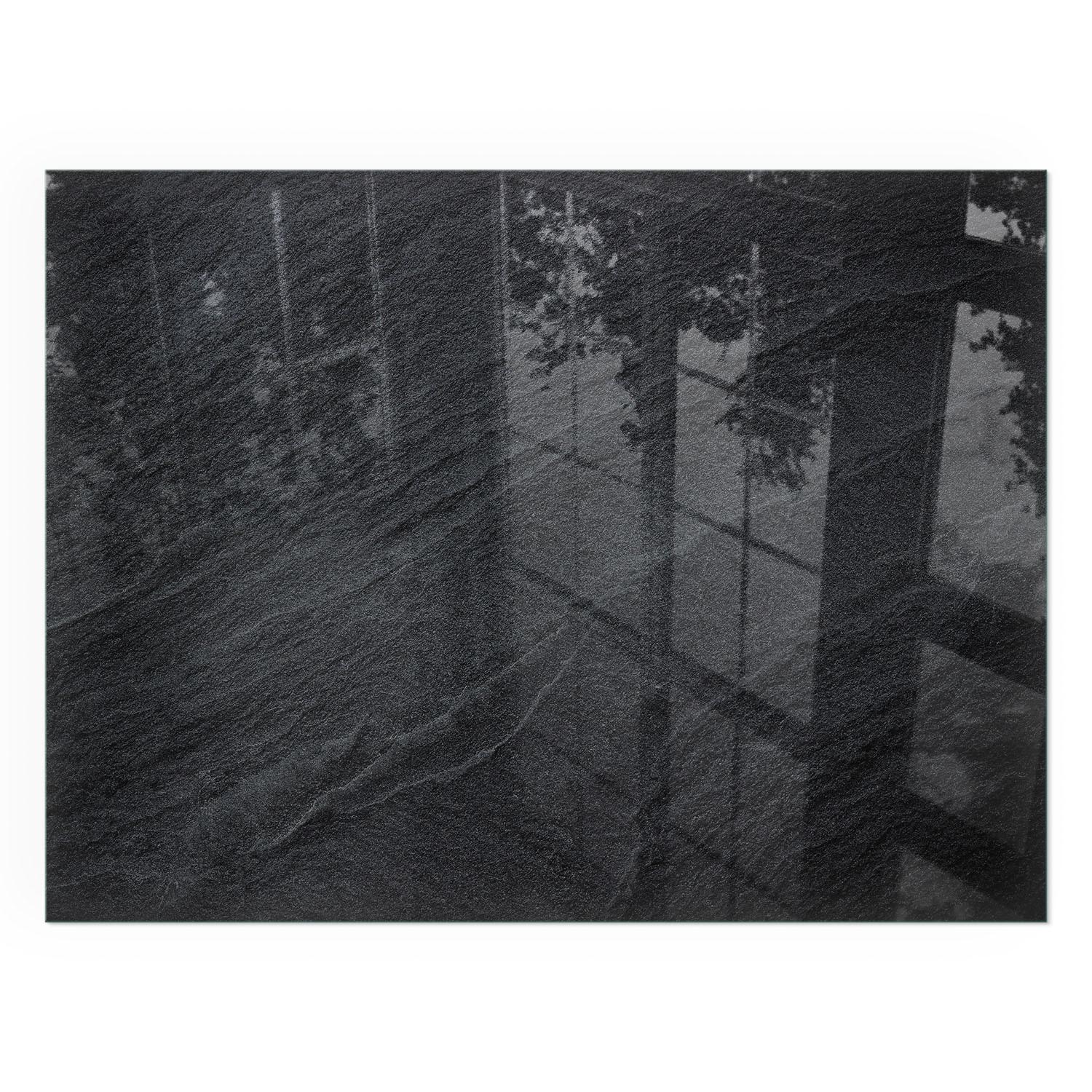 GLASPLATTE für Kamin 80x60 cm - Schwarz, Glas (80/60/0.4cm) - TULUP