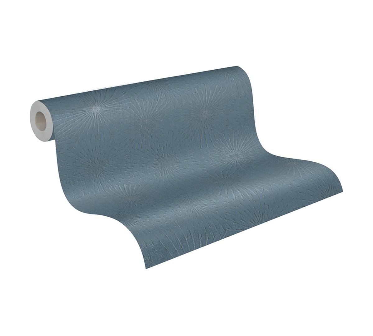 VLIESTAPETE Blau 53/1005 cm - Blau, Textil (53/1cm) - KUNSTLOFT
