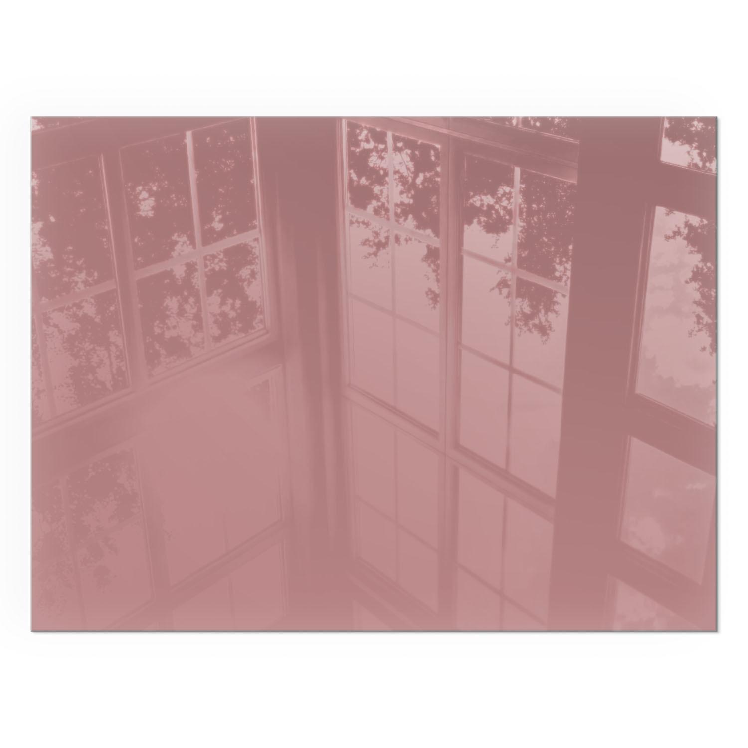 GLASPLATTE für Kamin 80x60 cm - Pink, Glas (80/60/0.4cm) - TULUP
