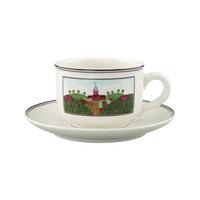 TEETASSE MIT UNTERTASSE Design Naif bunt 250 ml - Multicolor, Keramik (0.25L) - Villeroy & Boch