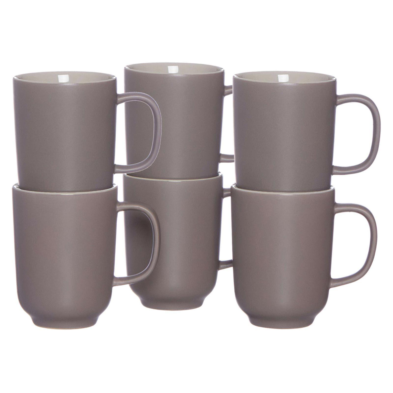 KAFFEEBECHER Jasper taupe 285 ml 6er Set - Taupe, Keramik (0.285L) - Ritzenhoff Breker