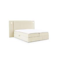 BOXBETT Marten Magic Velvet Set.1 - Creme, Holzwerkstoff/Textil (160/200cm) - Fun Möbel