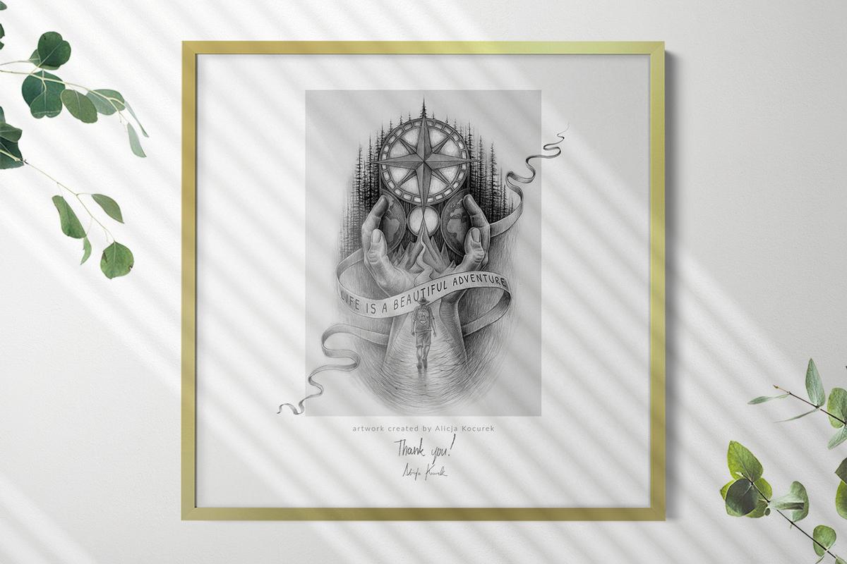 BILDERRAHMEN 50x50 cm Goldfarbig - Goldfarben, Kunststoff (52/52/1.3cm) - TULUP