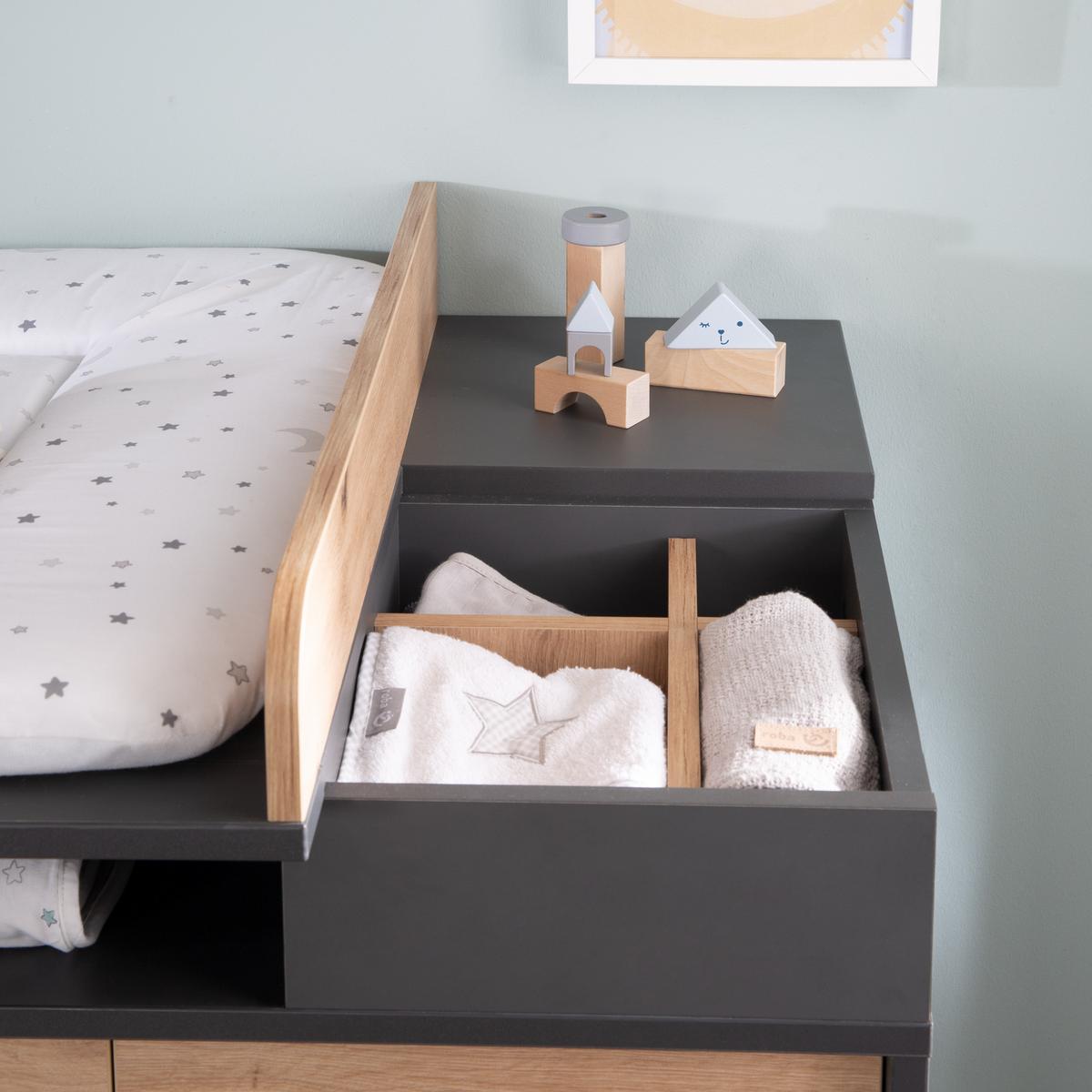 WICKELKOMMODE Lenn - Weiß, Holz/Holzwerkstoff (117.5/103/77cm) - Roba