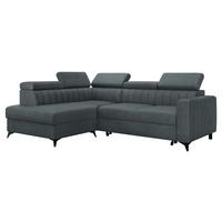 ECKSOFA Milano 2RRLXP, Seite: Links LXP+R+2R - Blaugrau, Holz/Textil (249/195cm) - MIRJAN24