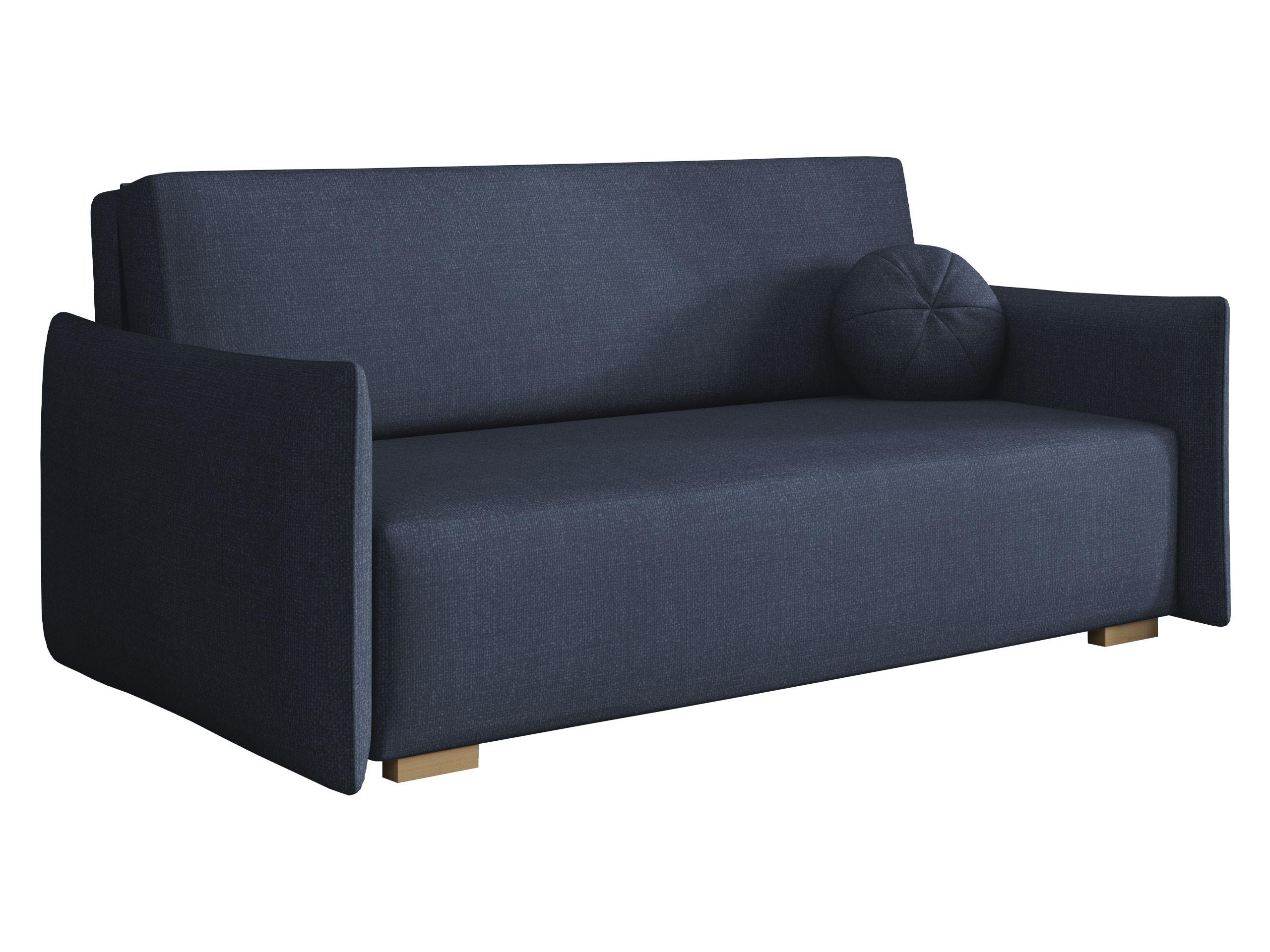 SCHLAFSOFA Viva Glov IV - Blau/Naturfarben, Holz/Textil (174/85/98cm) - MIRJAN24