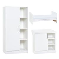BABYZIMMER 3-teilig Maxim Weiß - Weiß, Holzwerkstoff (144.5/86/75cm) - Petits-meubles