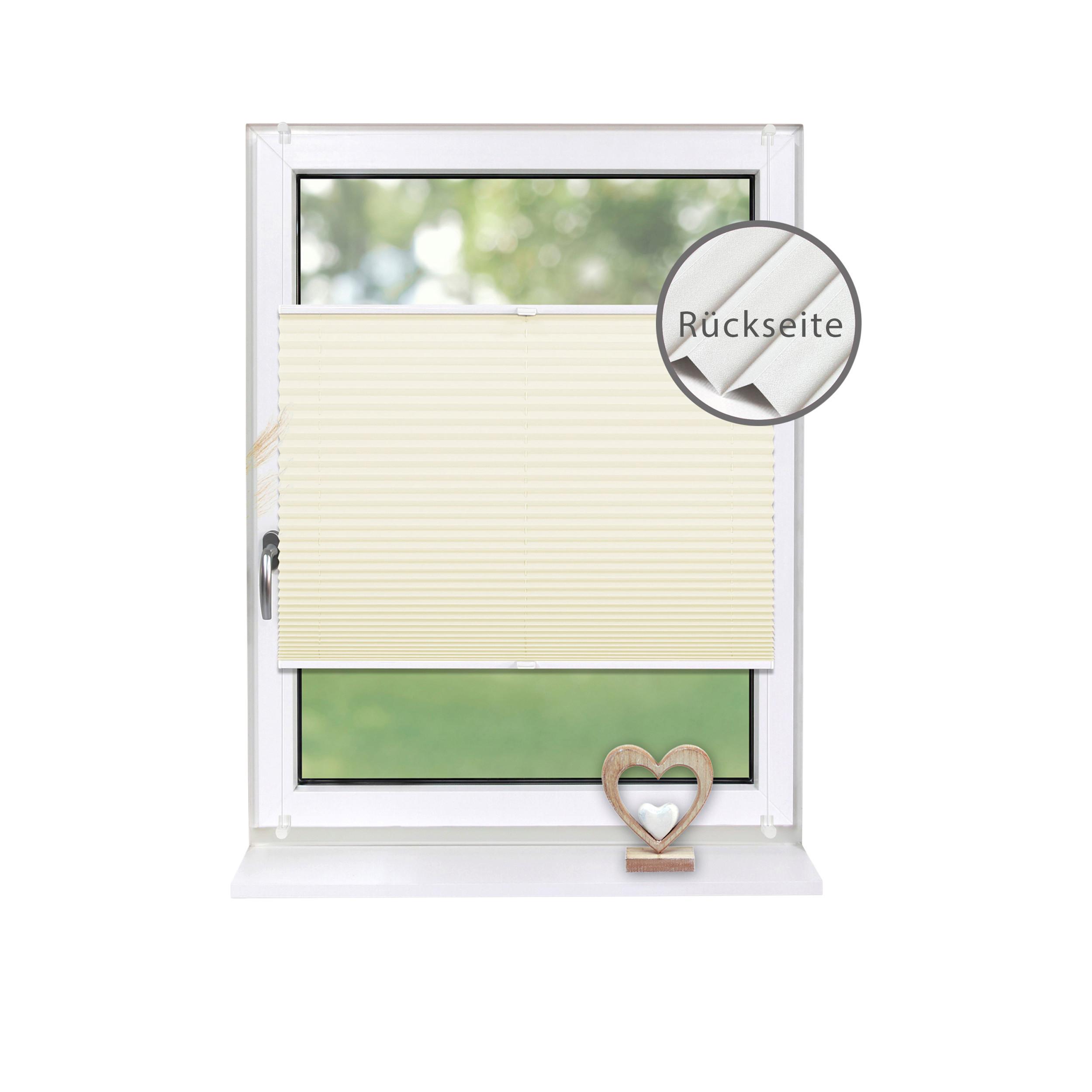 PLISSEE Thermo Basic 95 x 210cm Klemmfix ohne Bohren - Beige, Textil (95/210/210cm) - Deco-Raum
