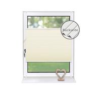 PLISSEE Thermo Basic 75 x 210cm Klemmfix ohne Bohren - Beige, Textil (75/210/210cm) - Deco-Raum