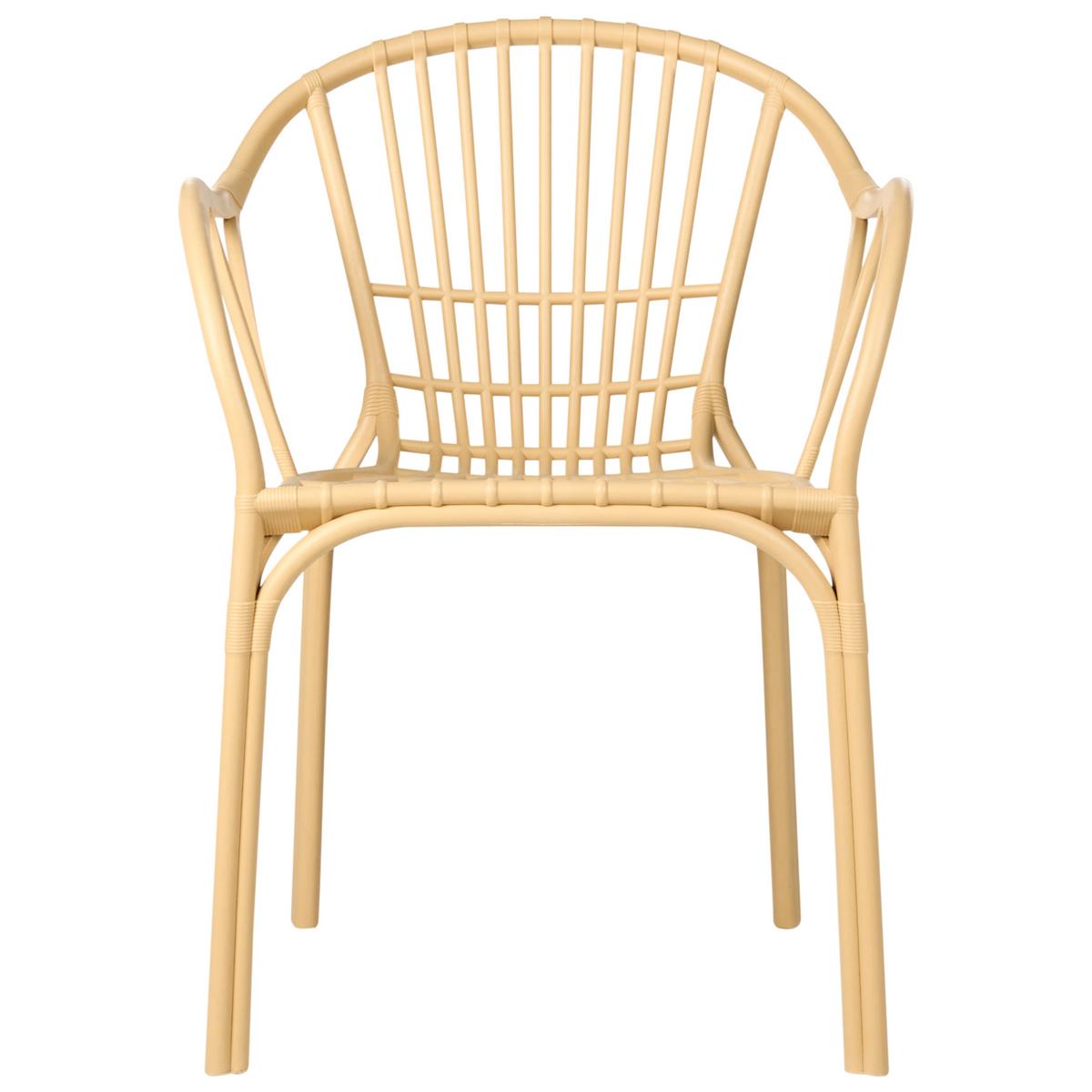 GARTENSTUHL 4er-Set Beige Andora - Beige, Kunststoff (53/78/50cm) - Beliani
