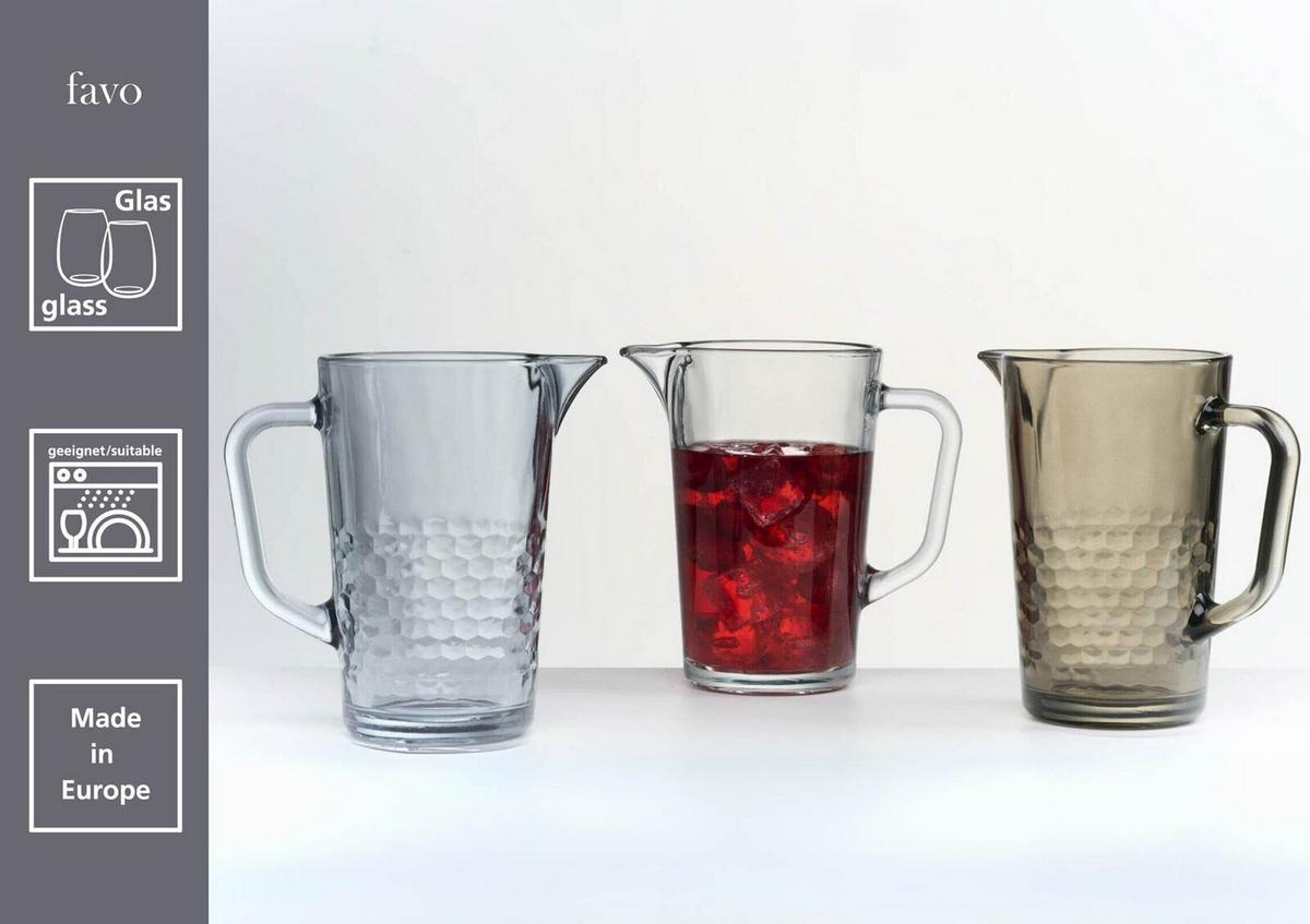 KRUG- UND LONGDRINKGLASSET Favo Blau 7-tlg. - Blau, Glas - Ritzenhoff Breker