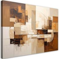 LEINWANDBILD 3D und geometrisch 60x40cm - Beige, Textil (60/40cm) - Feeby