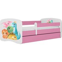 KINDERBETT Emily mit Schublade und Matratze, Rosa 70x140 cm - Multicolor, Holzwerkstoff (140/70cm) - WFL GROUP