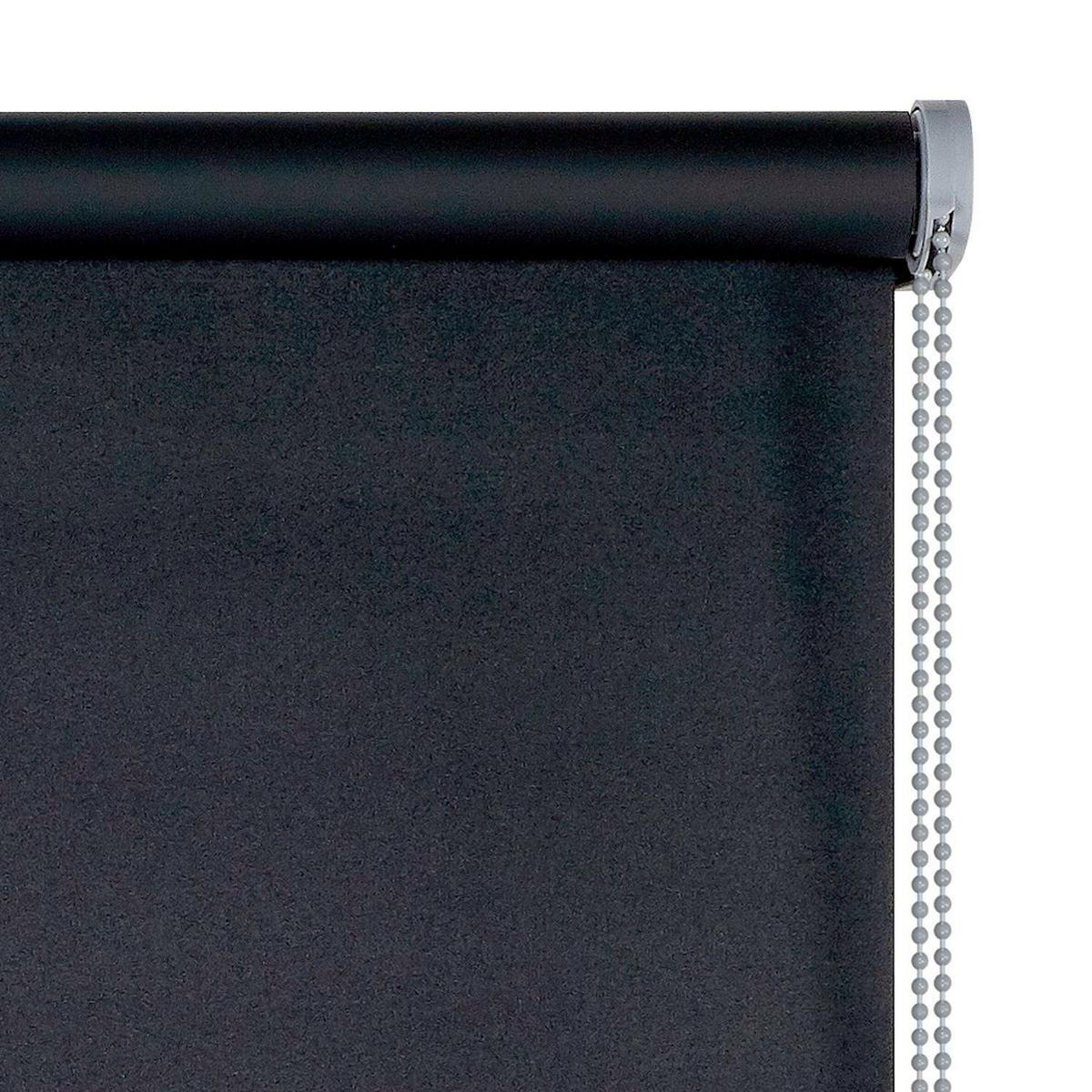 VERDUNKELUNGSROLLO Schwarz 60x180 cm - Schwarz, Kunststoff (60/180cm) - STORESDECO