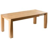 ESSTISCH ausziehbar Helle Esche 160-200/90 cm Mission - Braun, Holzwerkstoff (160/90/78cm) - Beliani