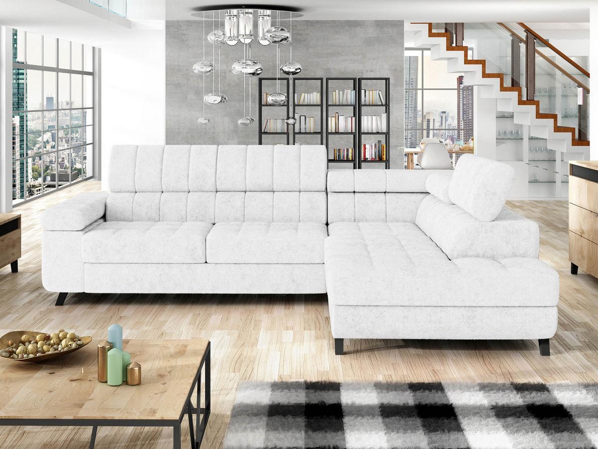 ECKSOFA Nord, Seite: Rechts - Hellgrau/Schwarz, Holz/Textil (264/203cm) - MIRJAN24