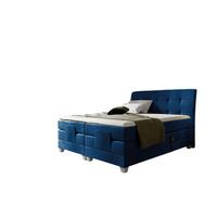 BOXSPRINGBETT Elektrisch Franco - Dunkelblau, Holzwerkstoff/Textil (140/200cm) - Fun Möbel