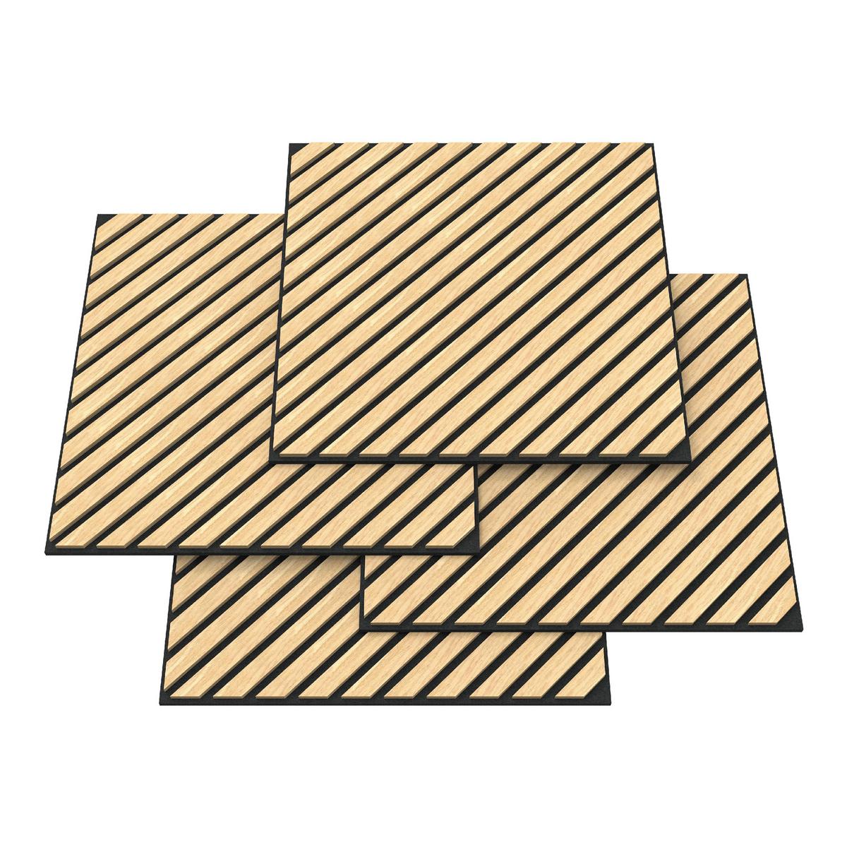 AKUSTIK WANDPANEEL-SET Vang 4-TLG. II - Eiche Artisan, Holzwerkstoff/Kunststoff (60/60/2.1cm) - NEU.HOLZ