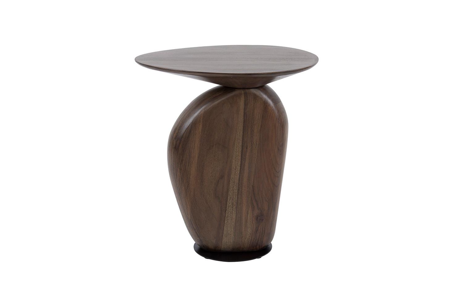 BEISTELLTISCH MINOTA Braun Akazie - Braun, Akazienholz/Holz (36/45/50cm) - KAWOLA