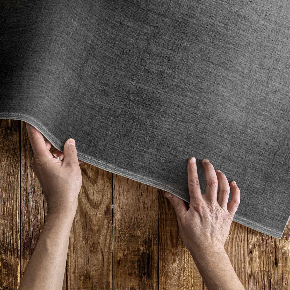 TEPPICH 60x90 cm Dunkler eleganter Stein - Grau, Kunststoff (60/90cm) - Wallfluent