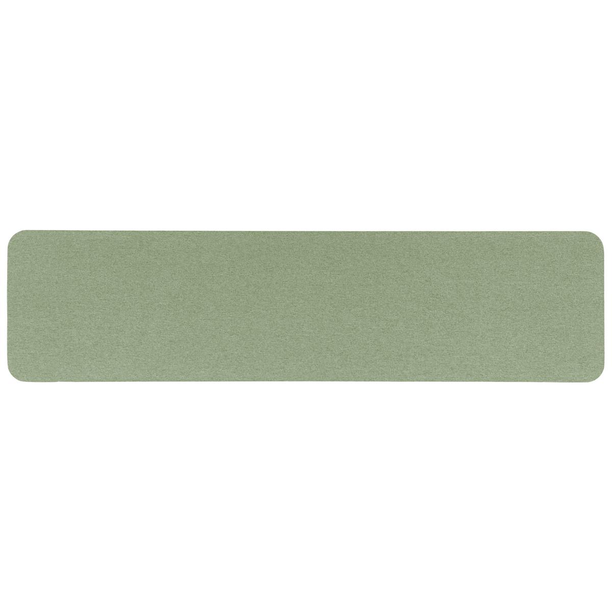 SCHREIBTISCHTRENNWAND 180 x 40 cm Hellgrün Wally - Grün, Textil (180/40/2cm) - Beliani
