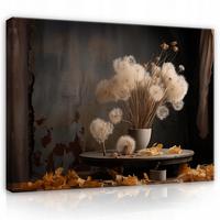 BILDER Blumen Vintage Schlafzimmer 120x80 - Multicolor, Holzwerkstoff (120/80cm) - Wallarena