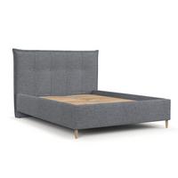 POLSTERBETT Plaza 120/200 cm Grau im Neve Stoff - Naturfarben/Grau, Holz/Holzwerkstoff (120/200cm) - AltaBeds