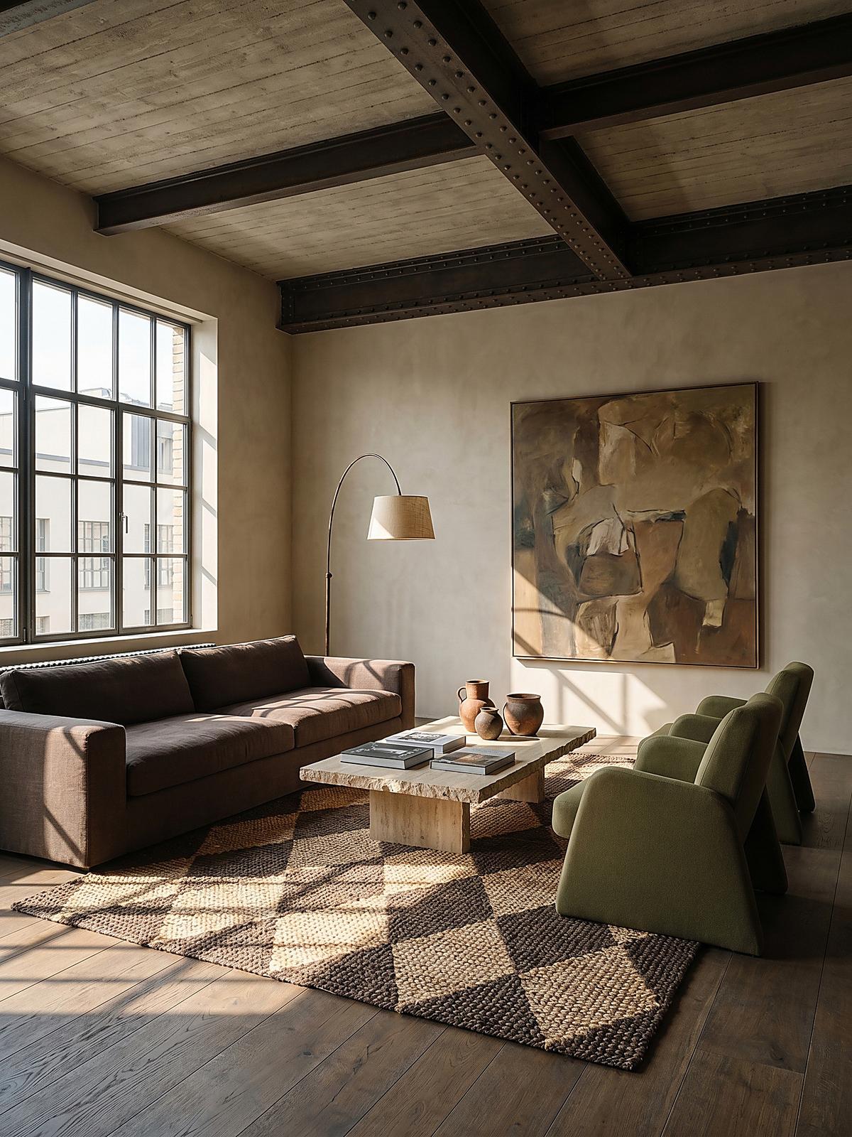 JUTETEPPICH BAIN, mit Rautenmuster, Braun, 160 x 230 cm - Braun, Textil (230/160cm) - KADIMA DESIGN