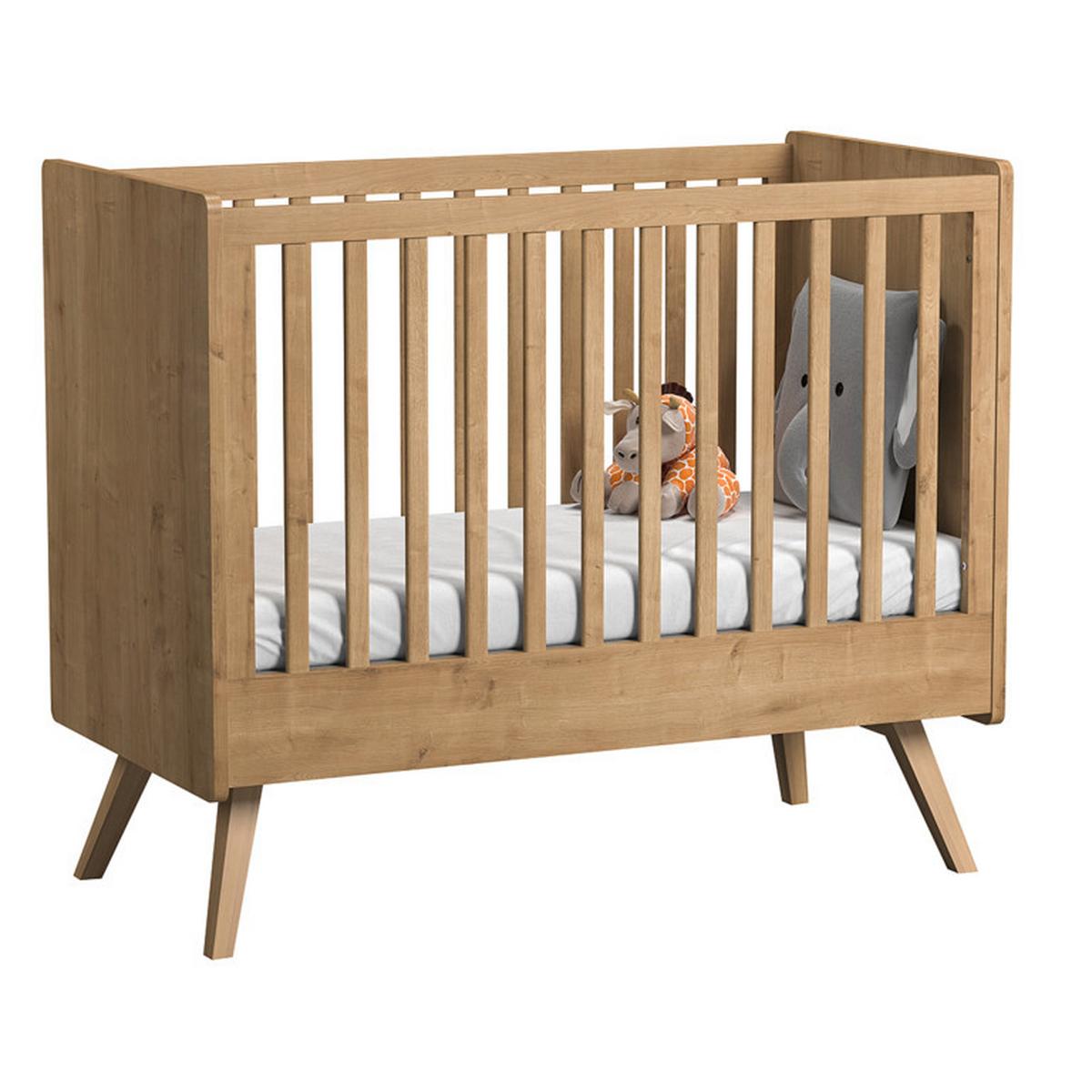 BABYZIMMER 3-teilig Eiche und Weiß - Weiß, Holzwerkstoff (125/103/65cm) - Petits-meubles