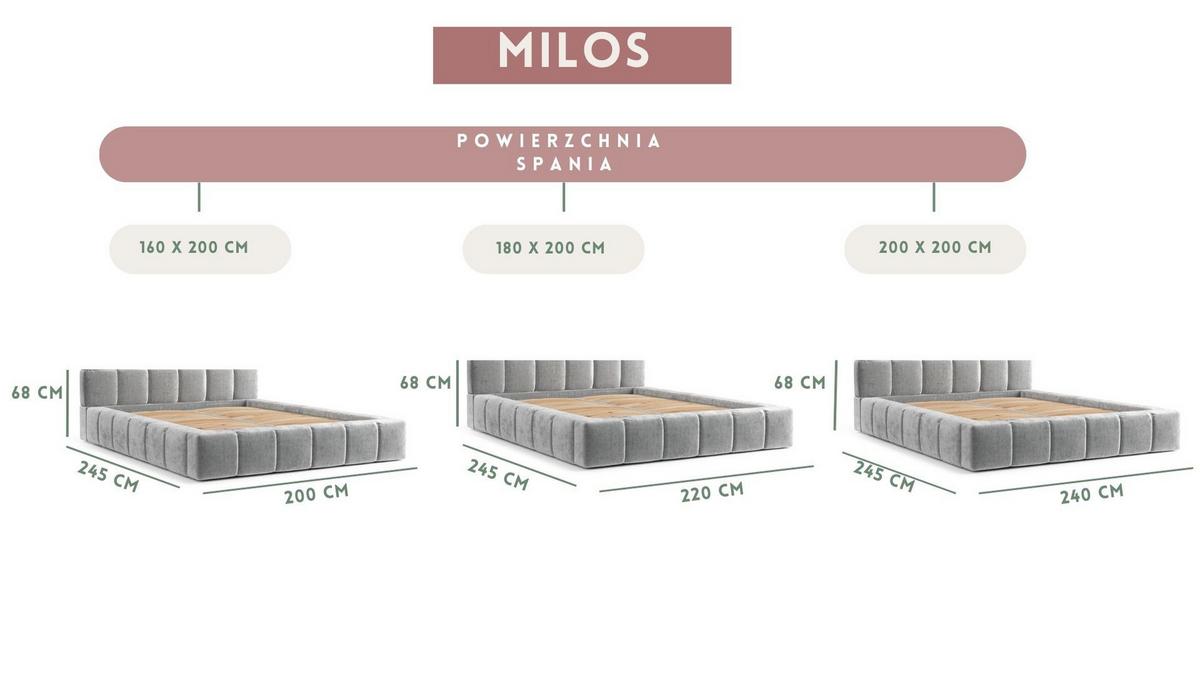POLSTERBETT Milos mit Stauraum 200/200 cm Anthrazit im Bubble Stoff - Anthrazit/Schwarz, Holz/Holzwerkstoff (200/200cm) - AltaBeds