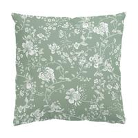 KISSENBEZUG Blumenranken auf Grün 40/40 cm - Grün, Textil (40/40cm) - Bilderwelten