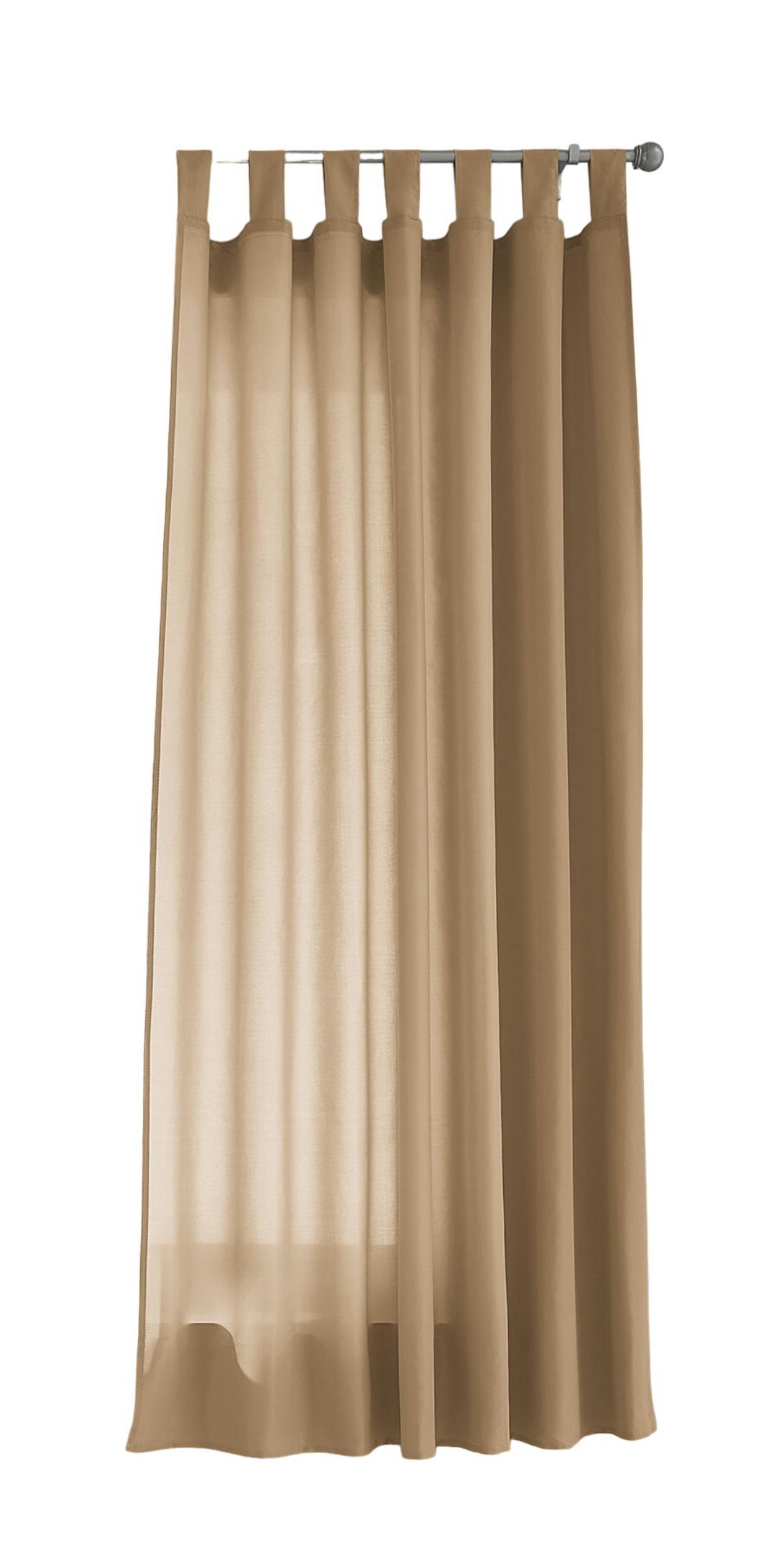VORHANG POTSDAM HxB 175x140 cm Sand - Sandfarben, Textil (140/175cm) - Gardinenbox