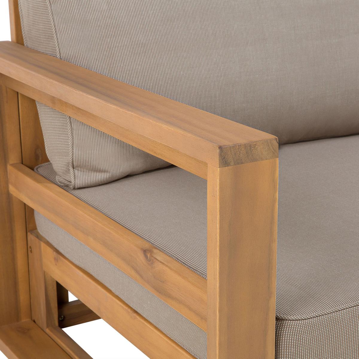 OUTDOOR-KISSENBEZUG Set Taupe Timor - Taupe, Textil (83/12cm) - Beliani