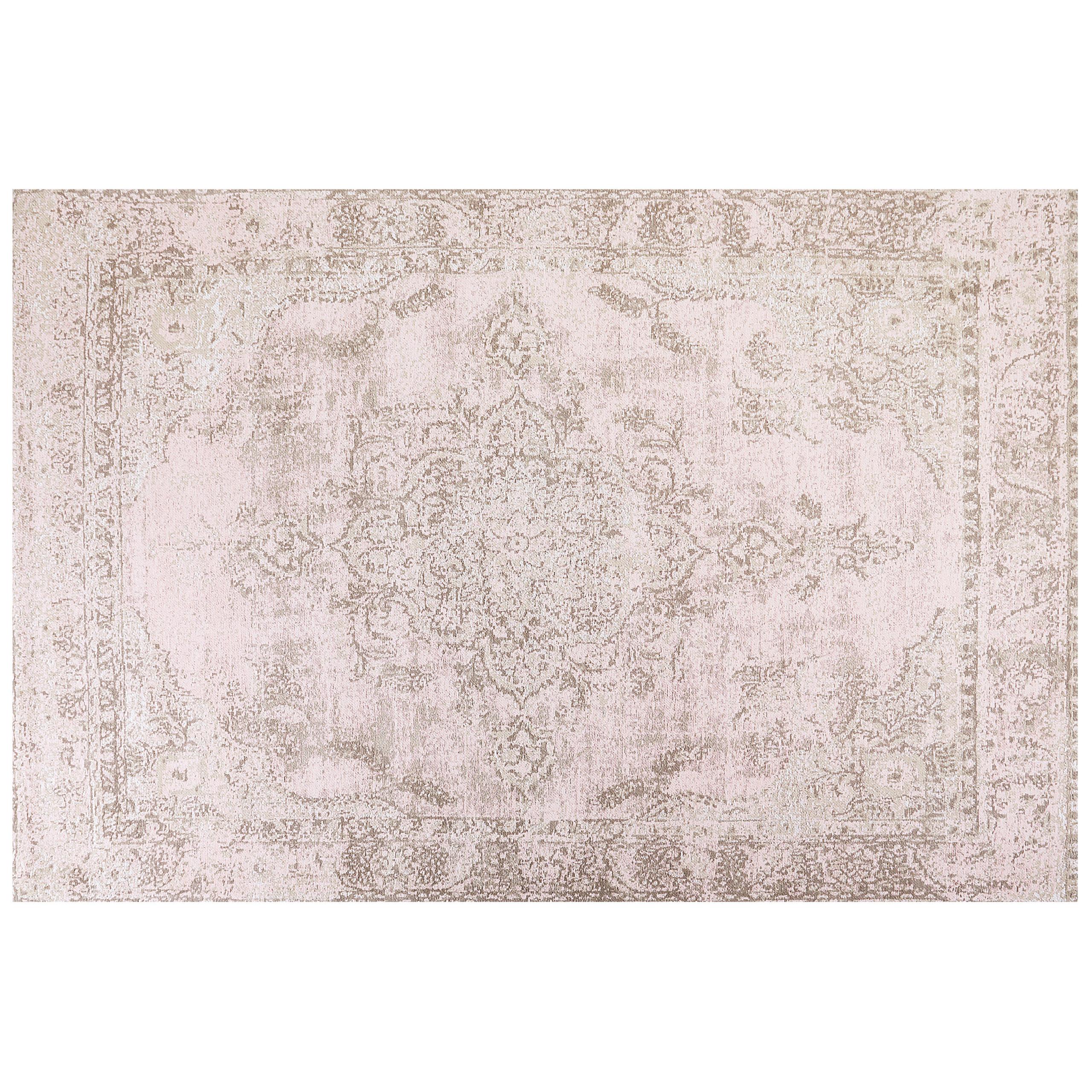 KURZFLOR-TEPPICH Matarim 300/200 cm - Pink, Textil (200/300cm) - Beliani
