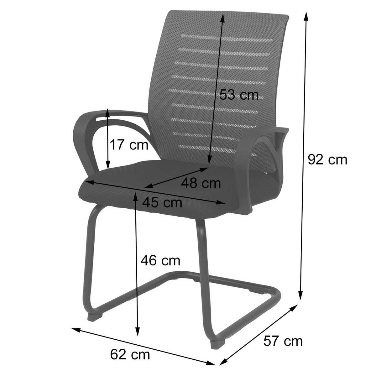 KONFERENZSTUHL Grün - Grün, Textil (62/92/57cm) - MCW