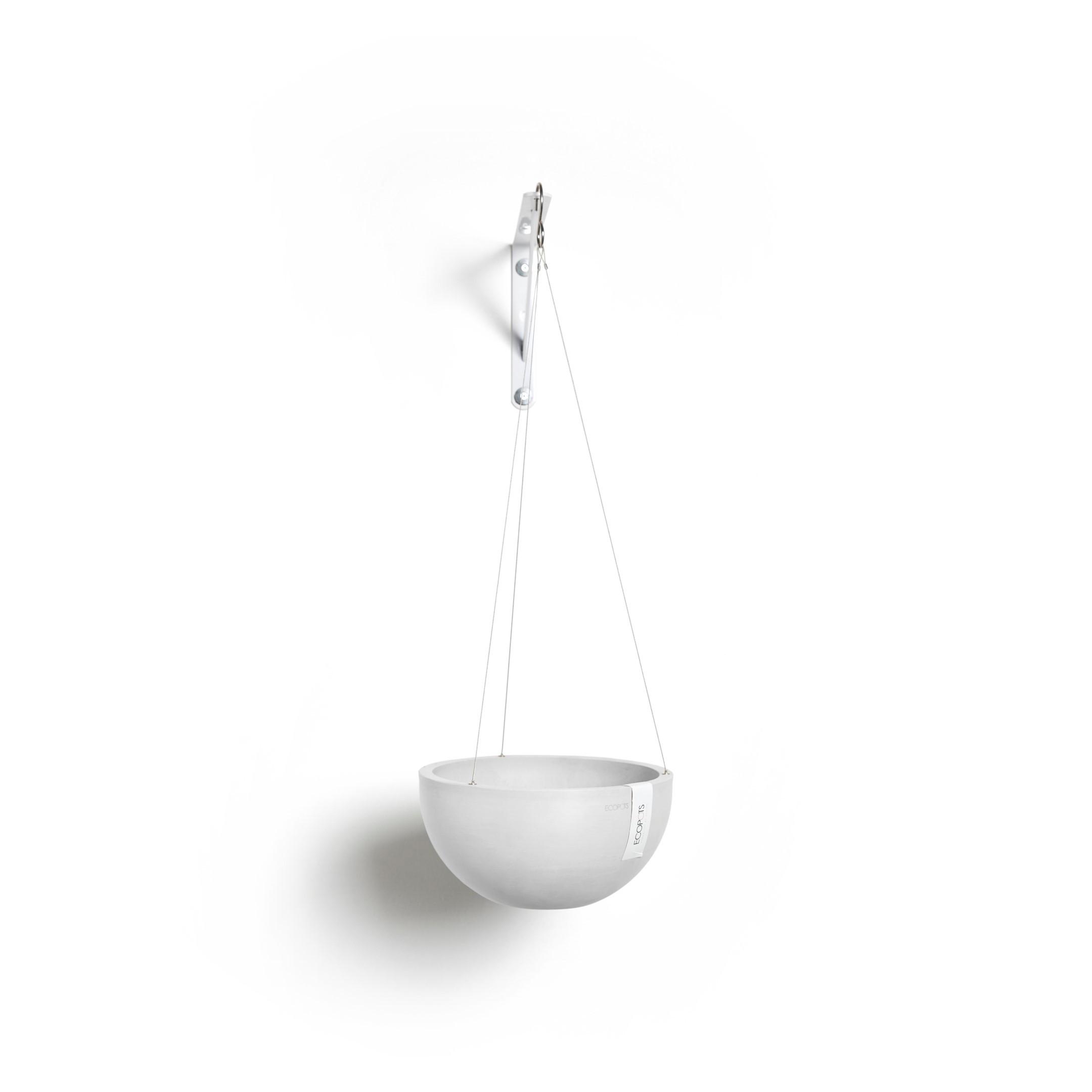 BLUMENTOPF Brussels Hängend 26,7/12,8 cm Weiß - Weiß, Kunststoff (26.7/12.8cm) - Ecopots