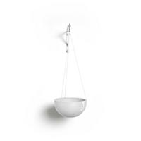 BLUMENTOPF Brussels Hängend 26,7/12,8 cm Weiß - Weiß, Kunststoff (26.7/12.8cm) - Ecopots