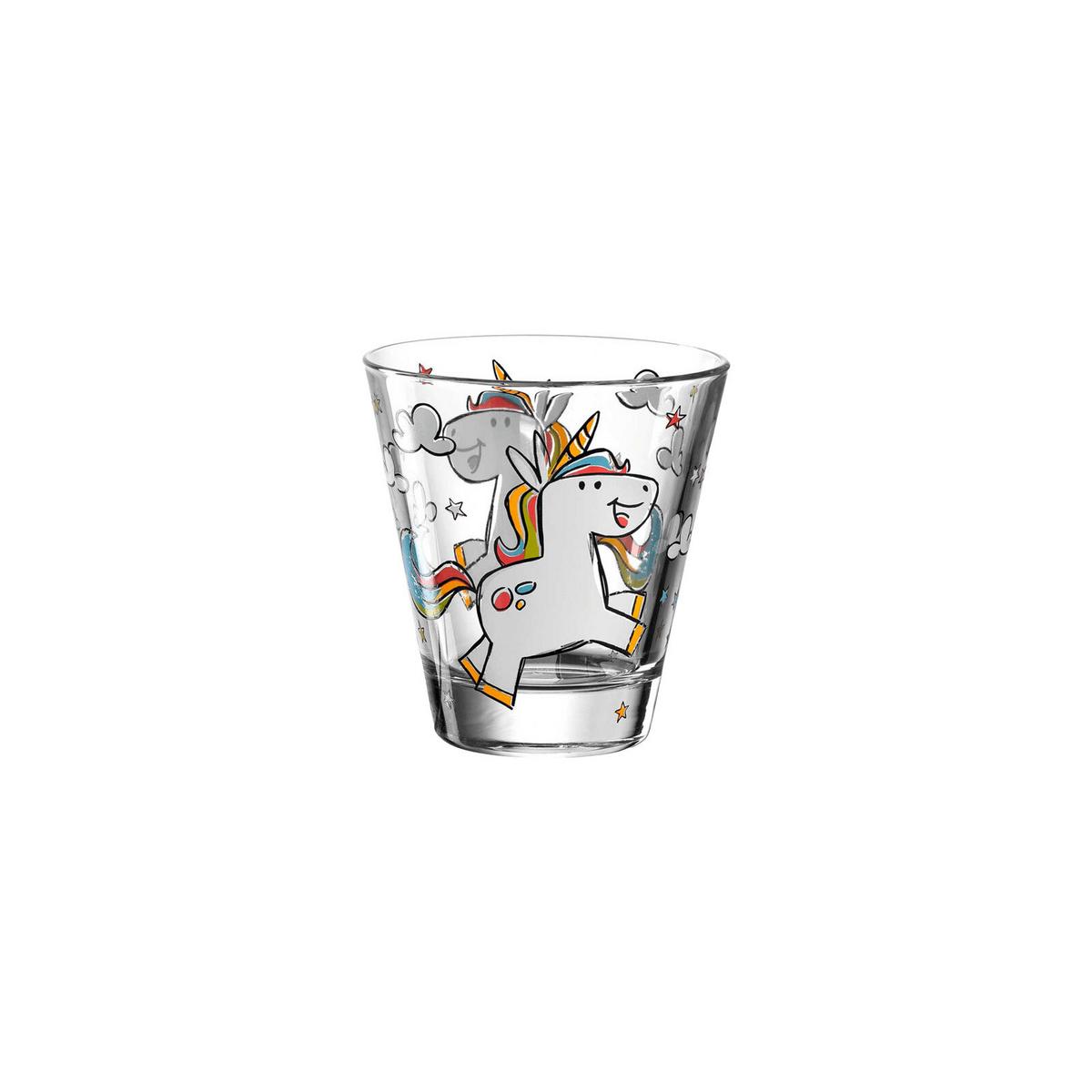 KINDERBECHER Bambini Sortiert 215 ml 6er Set - Multicolor, Glas (0.215L) - Leonardo Living