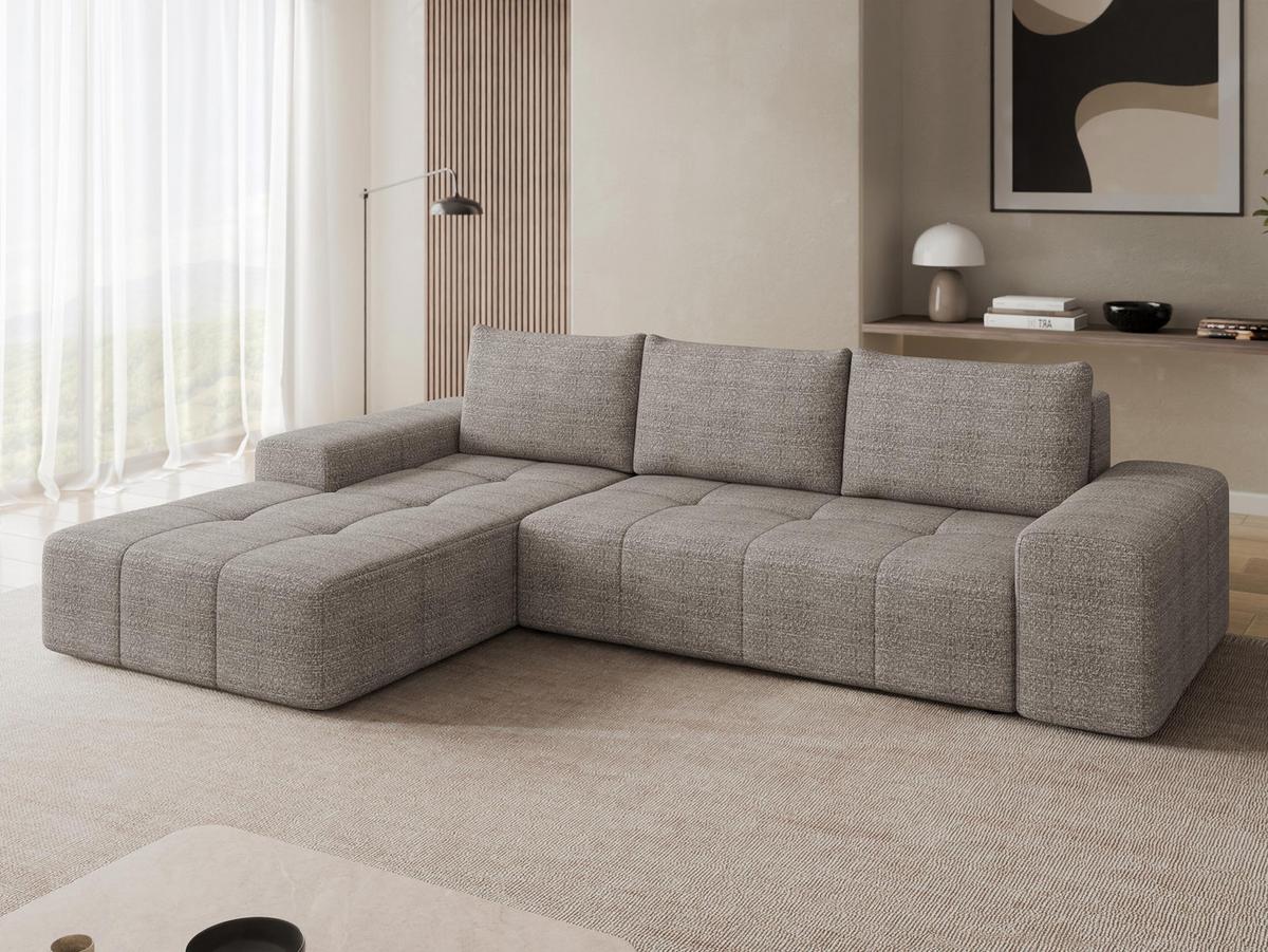 ECKSCHLAFSOFA Tonseo L, Seite: Links - Kastanienfarben/Schwarz, Holz/Kunststoff (275/173cm) - MIRJAN24