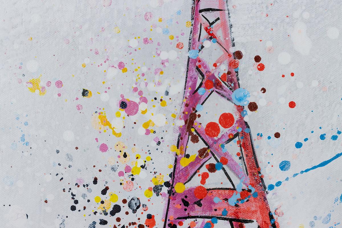 ACRYLBILD HANDGEMALT 120/60 cm - Multicolor/Weiß, Holz/Textil (120/60cm) - KUNSTLOFT
