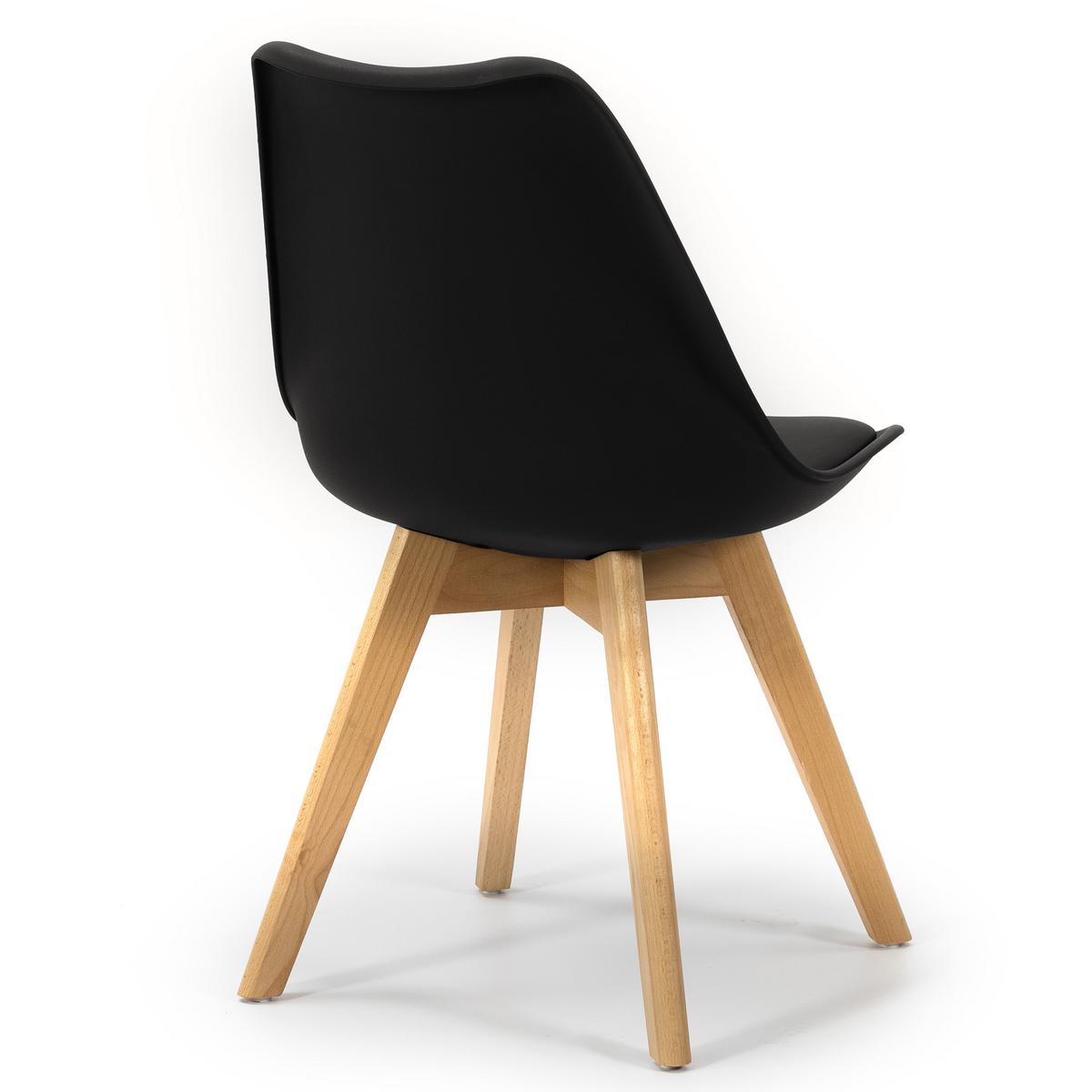 STUHL 2er-Set Klara Schwarz - Schwarz, Holz/Kunststoff (49/82/53cm) - VS Venta-stock