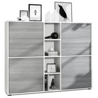 HIGHBOARD Cuba Türen in Avola-Anthrazit - Anthrazit, Holzwerkstoff (130.5/105.5/35.5cm) - Vladon