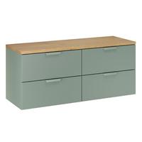 WASCHTISCHUNTERSCHRANK 120.6cm Oria Grün - Grün, Holzwerkstoff (120.6/50/46.5cm) - Petits-meubles