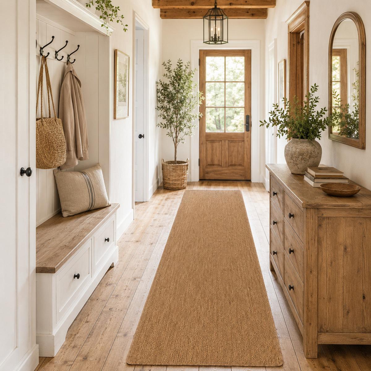 IN- & OUTDOOR FLACHGEWEBE LÄUFER PORTO - Naturfarben, Textil (80/200cm) - Snapstyle