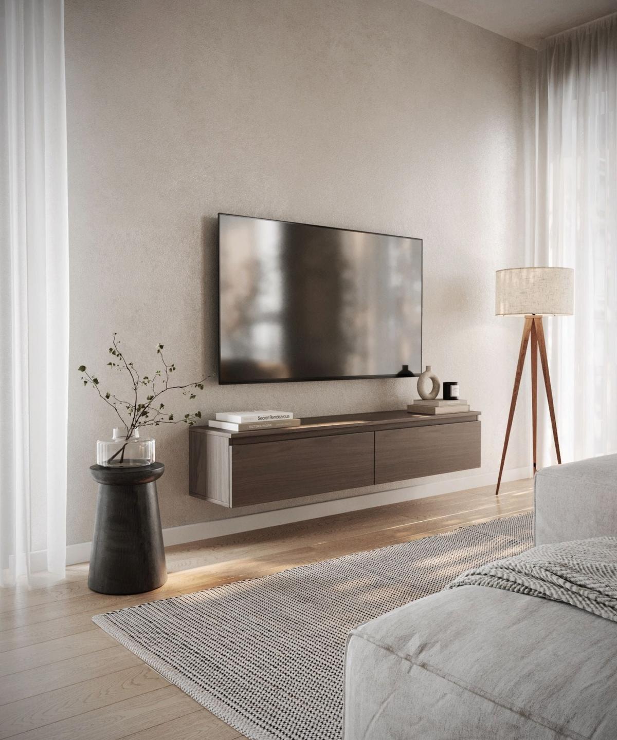 TV-LOWBOARD Bemmi Walnuss Wisconsin 150 cm - Dunkelbraun, Holzwerkstoff (150/28.4/31.8cm) - Selsey